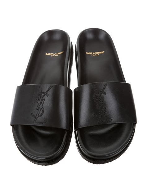 Saint Laurent slide sandals